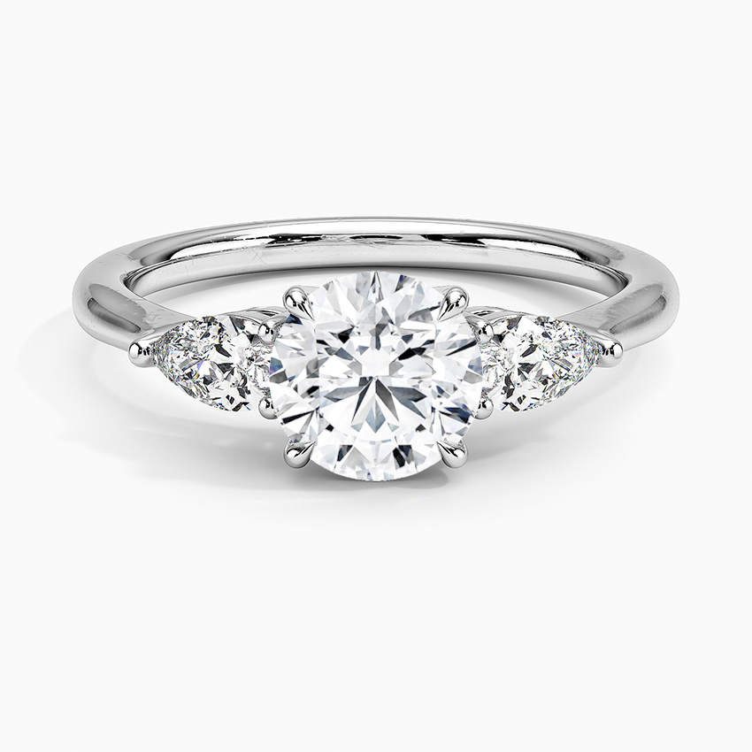 ecomposer-view with diamond shape-round,ecomposer-size-1-ct,ecomposer-metal type-white-gold-18k