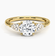 ecomposer-view with diamond shape-round,ecomposer-size-1-ct,ecomposer-metal type-yellow-gold-18k