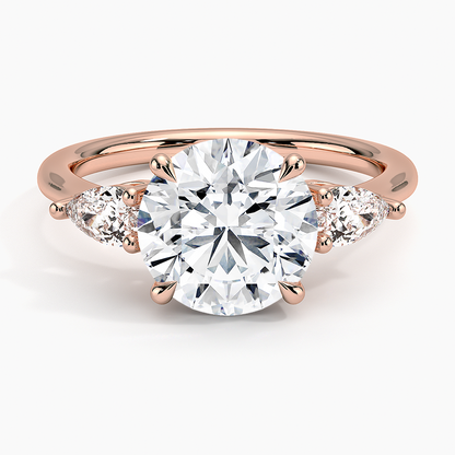 ecomposer-metal type-rose-gold-18K,ecomposer-ring setting-trilogy