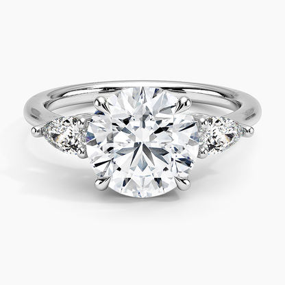 ecomposer-view with diamond shape-round,ecomposer-size-2.5-ct,ecomposer-metal type-white-gold-18k