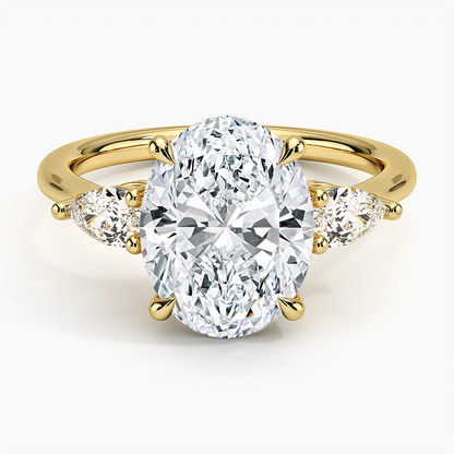 ecomposer-metal type-yellow-gold-18K,ecomposer-ring setting-trilogy