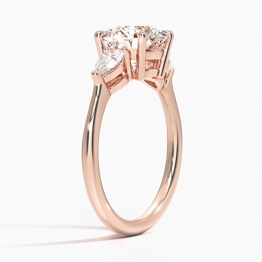 ecomposer-metal type-rose-gold-18K,ecomposer-ring setting-trilogy