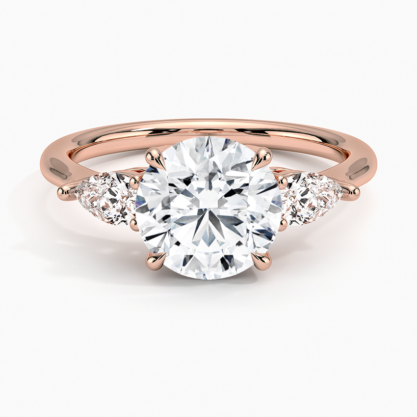 ecomposer-view with diamond shape-round,ecomposer-size-2-ct,ecomposer-metal type-rose-gold-18k