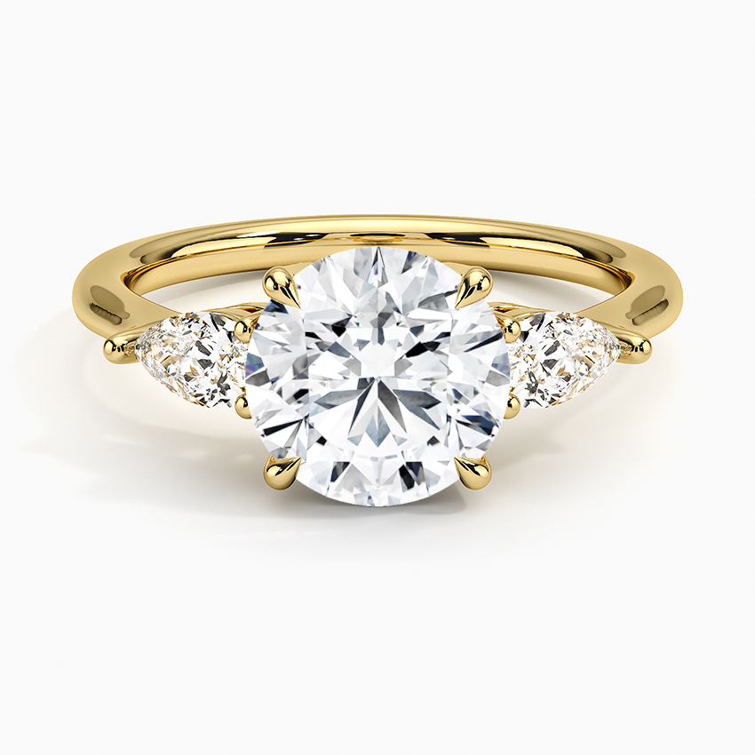 ecomposer-view with diamond shape-round,ecomposer-size-2-ct,ecomposer-metal type-yellow-gold-18k