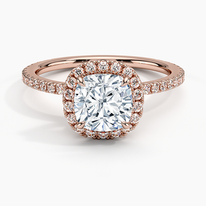 ecomposer-view with diamond shape-cushion,ecomposer-size-1.5-ct,ecomposer-metal type-rose-gold-18k