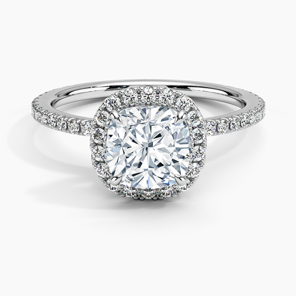 ecomposer-view with diamond shape-cushion,ecomposer-size-1.5-ct,ecomposer-metal type-white-gold-18k