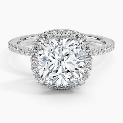 ecomposer-view with diamond shape-cushion,ecomposer-size-2.5-ct,ecomposer-metal type-white-gold-18k