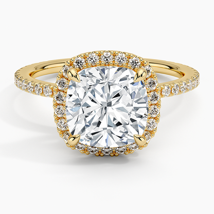 ecomposer-view with diamond shape-cushion,ecomposer-size-2.5-ct,ecomposer-metal type-yellow-gold-18k