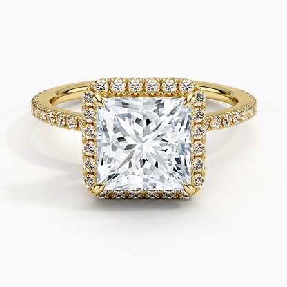 ecomposer-view with diamond shape-princess,ecomposer-size-2-ct,ecomposer-metal type-yellow-gold-18k