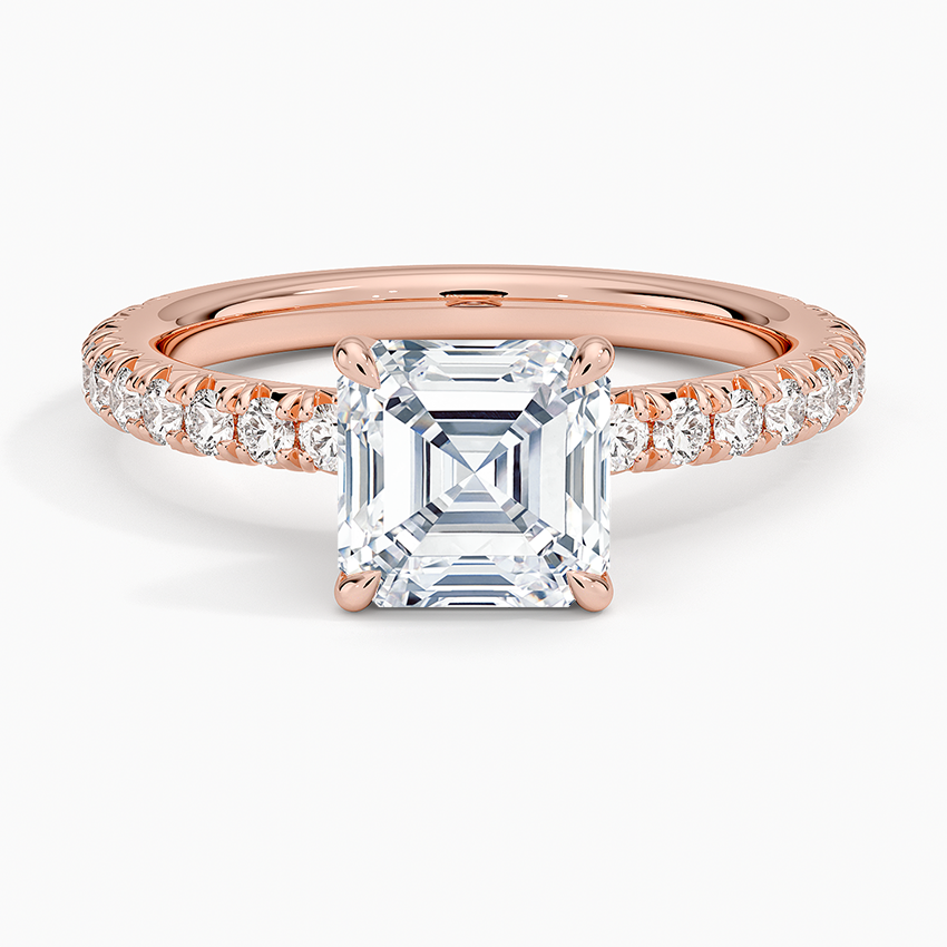 ecomposer-view with diamond shape-asscher,ecomposer-size-1.5-ct,ecomposer-metal type-rose-gold-18k