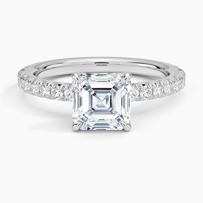 ecomposer-view with diamond shape-asscher,ecomposer-size-1.5-ct,ecomposer-metal type-white-gold-18k