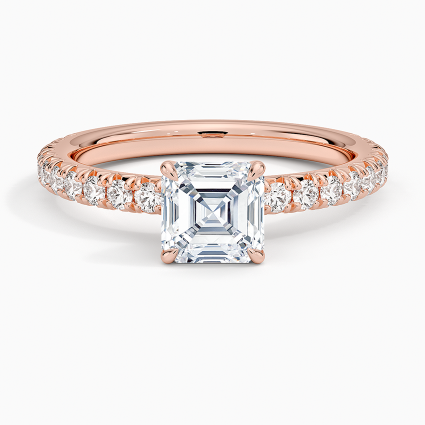 ecomposer-metal type-rose-gold-18K,ecomposer-ring setting-pave