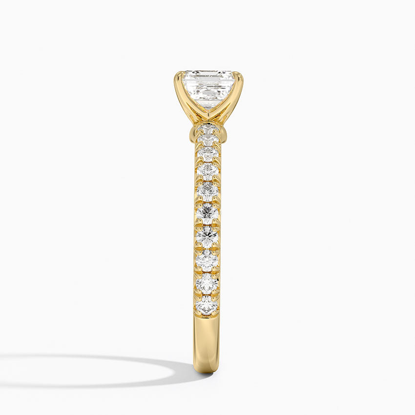 ecomposer-view with diamond shape-asscher,ecomposer-size-1-ct,ecomposer-metal type-yellow-gold-18k