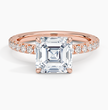 ecomposer-view with diamond shape-asscher,ecomposer-size-2-ct,ecomposer-metal type-rose-gold-18k