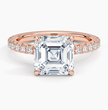 ecomposer-view with diamond shape-asscher,ecomposer-size-3-ct,ecomposer-metal type-rose-gold-18k