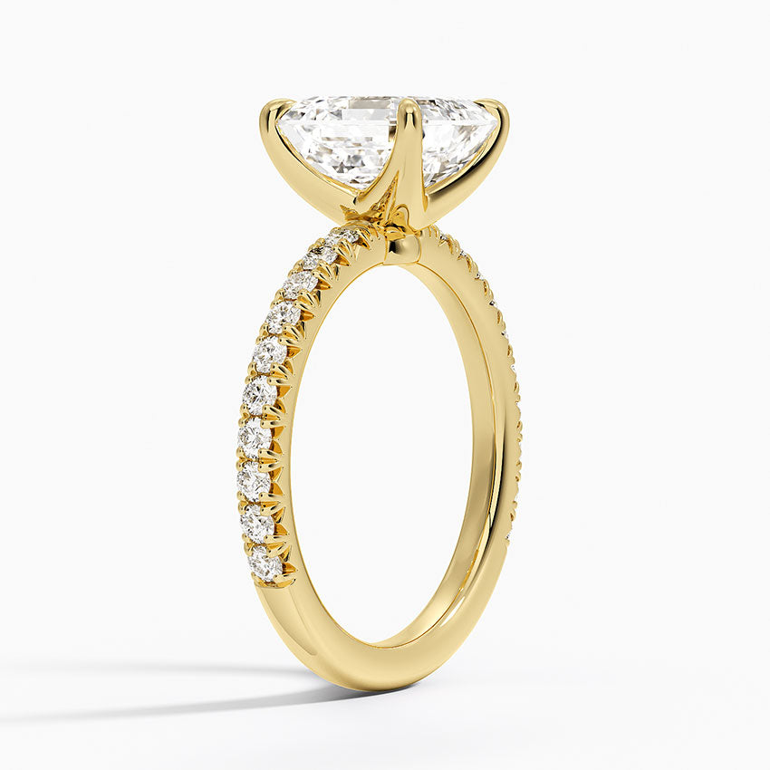 ecomposer-view with diamond shape-asscher,ecomposer-size-3-ct,ecomposer-metal type-yellow-gold-18k