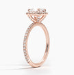 ecomposer-metal type-rose-gold-18K,ecomposer-ring setting-halo-pave