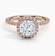 ecomposer-metal type-rose-gold-18K,ecomposer-ring setting-halo-pave