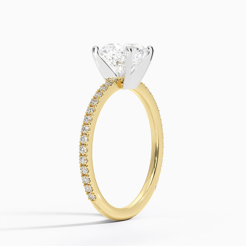 ecomposer-view with diamond shape-cushion,ecomposer-size-1.5-ct,ecomposer-metal type-yellow-gold-18k