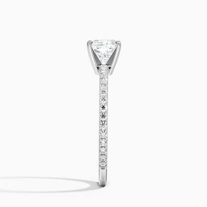 ecomposer-view with diamond shape-cushion,ecomposer-size-1-ct,ecomposer-metal type-white-gold-18k