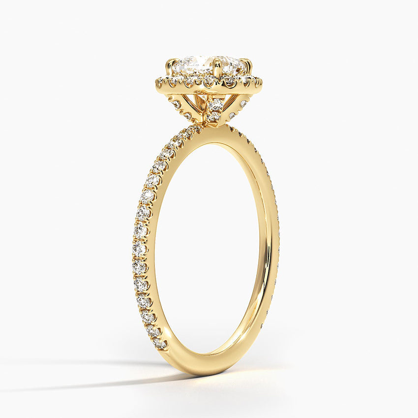 ecomposer-view with diamond shape-cushion,ecomposer-size-1-ct,ecomposer-metal type-yellow-gold-18k