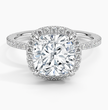 ecomposer-metal type-white-gold-18K,ecomposer-ring setting-halo-pave