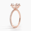 ecomposer-metal type-rose-gold-18K,ecomposer-ring setting-halo-pave