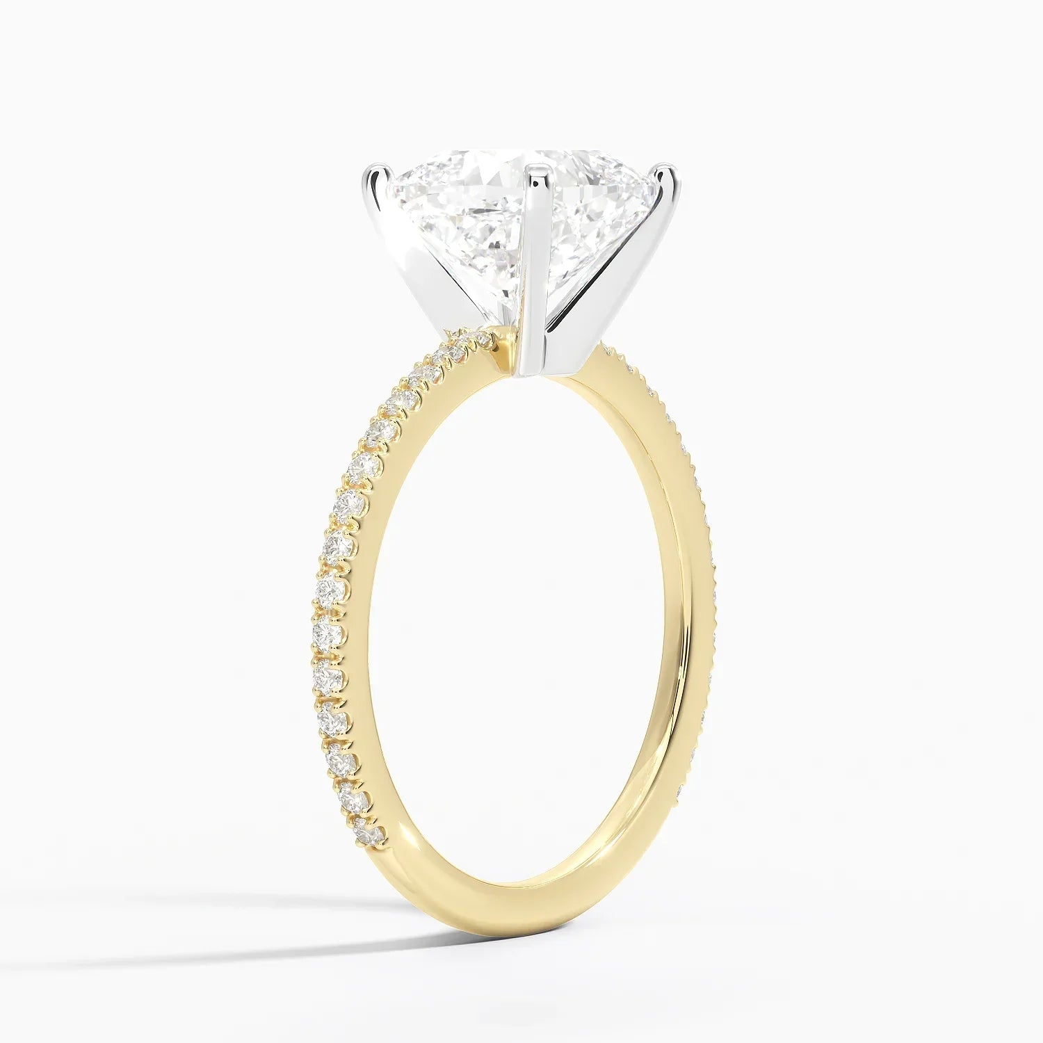 ecomposer-view with diamond shape-cushion,ecomposer-size-2.5-ct,ecomposer-metal type-yellow-gold-18k