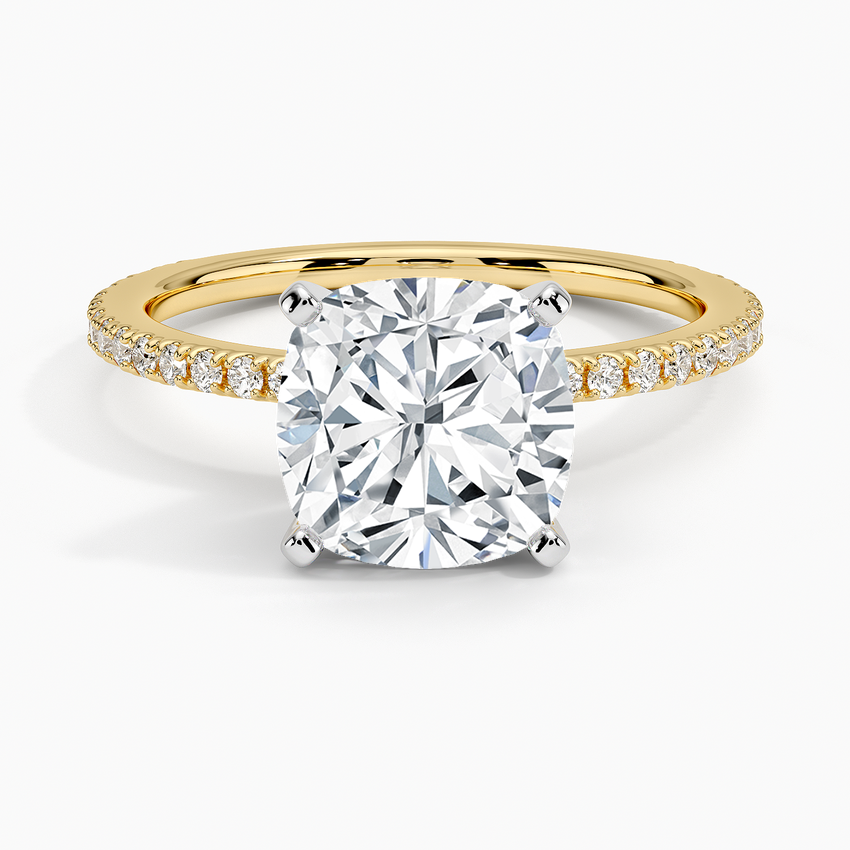 ecomposer-metal type-yellow-gold-18K,ecomposer-ring setting-pave