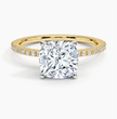 ecomposer-view with diamond shape-cushion,ecomposer-size-2-ct,ecomposer-metal type-yellow-gold-18k