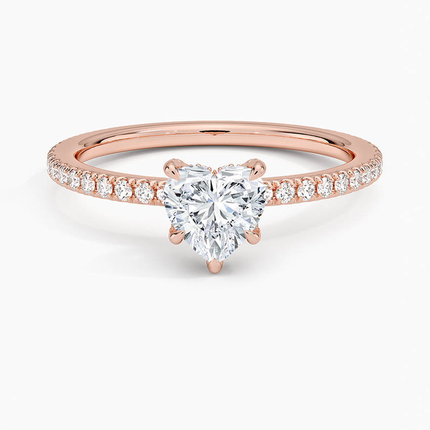 ecomposer-metal type-rose-gold-18K,ecomposer-ring setting-pave