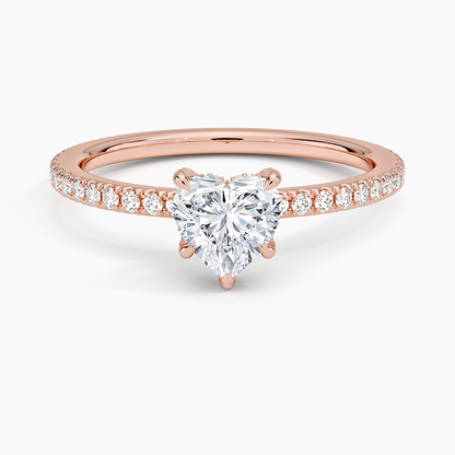 ecomposer-view with diamond shape-heart,ecomposer-size-1-ct,ecomposer-metal type-rose-gold-18k