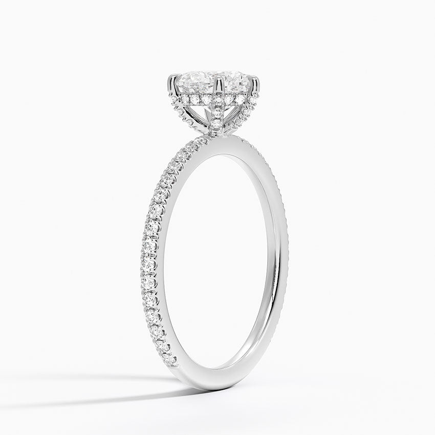 ecomposer-metal type-white-gold-18K,ecomposer-ring setting-pave