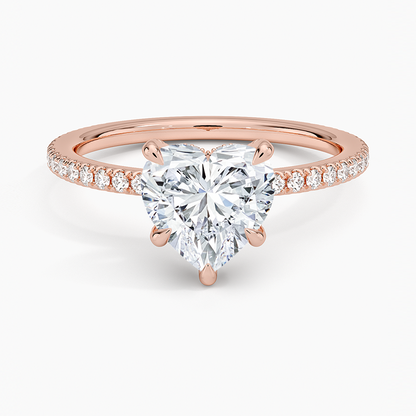 ecomposer-view with diamond shape-heart,ecomposer-size-2-ct,ecomposer-metal type-rose-gold-18k