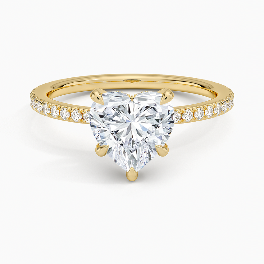 ecomposer-metal type-yellow-gold-18K,ecomposer-ring setting-pave