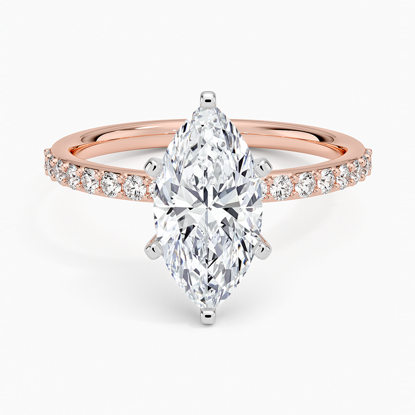 ecomposer-metal type-rose-gold-18K,ecomposer-ring setting-pave