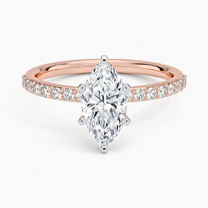 ecomposer-metal type-rose-gold-18K,ecomposer-ring setting-pave