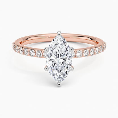 ecomposer-view with diamond shape-marquise,ecomposer-size-1-ct,ecomposer-metal type-rose-gold-18k