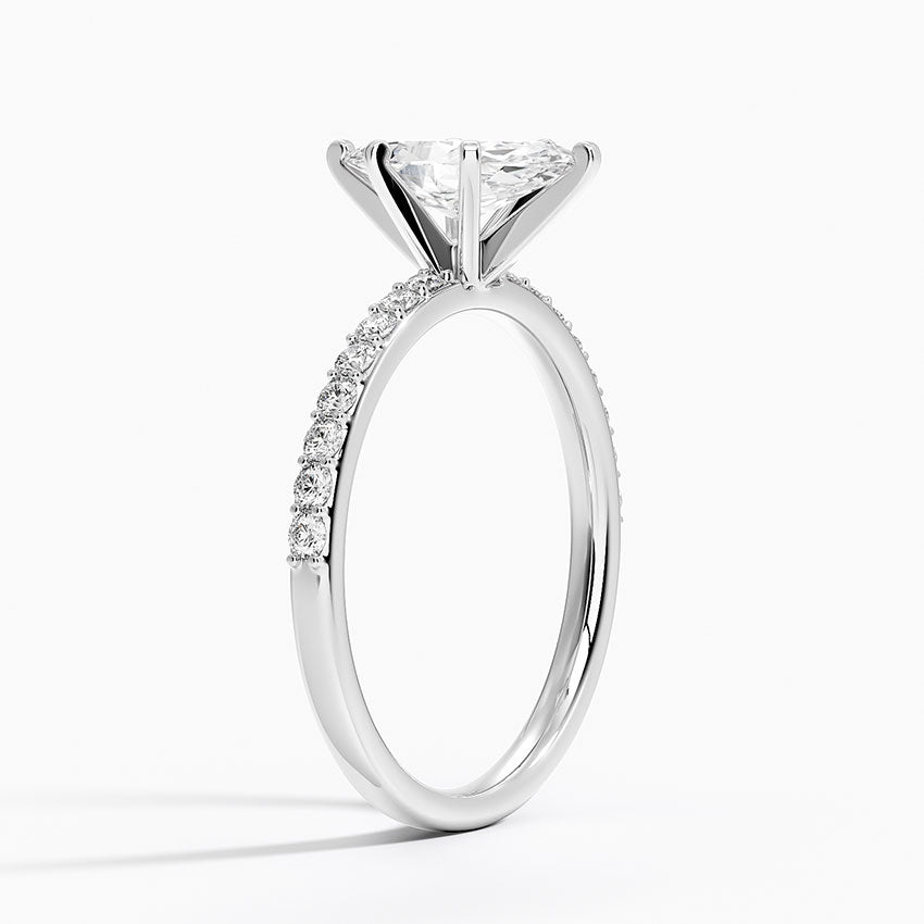 ecomposer-metal type-white-gold-18K,ecomposer-ring setting-pave