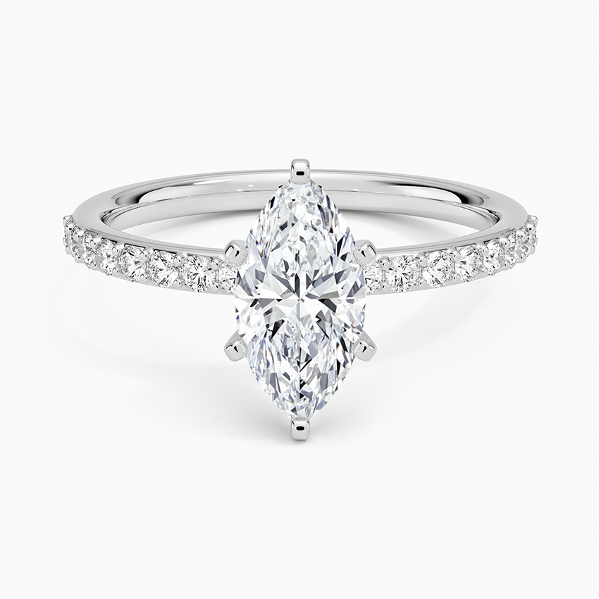 ecomposer-view with diamond shape-marquise,ecomposer-size-1-ct,ecomposer-metal type-white-gold-18k