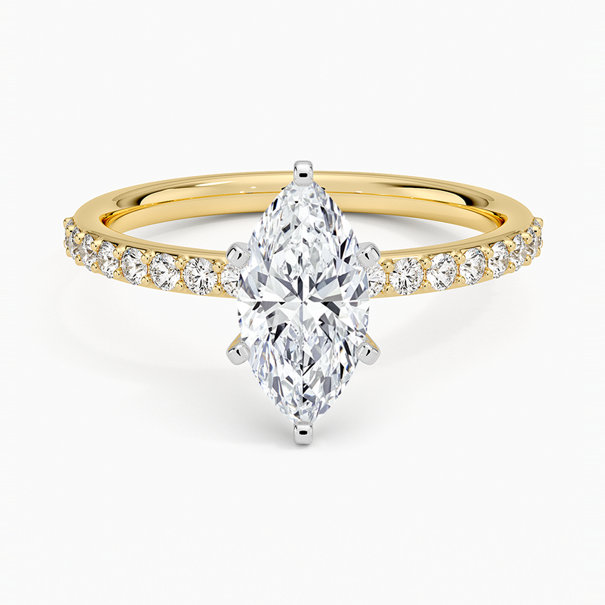 ecomposer-metal type-yellow-gold-18K,ecomposer-ring setting-pave