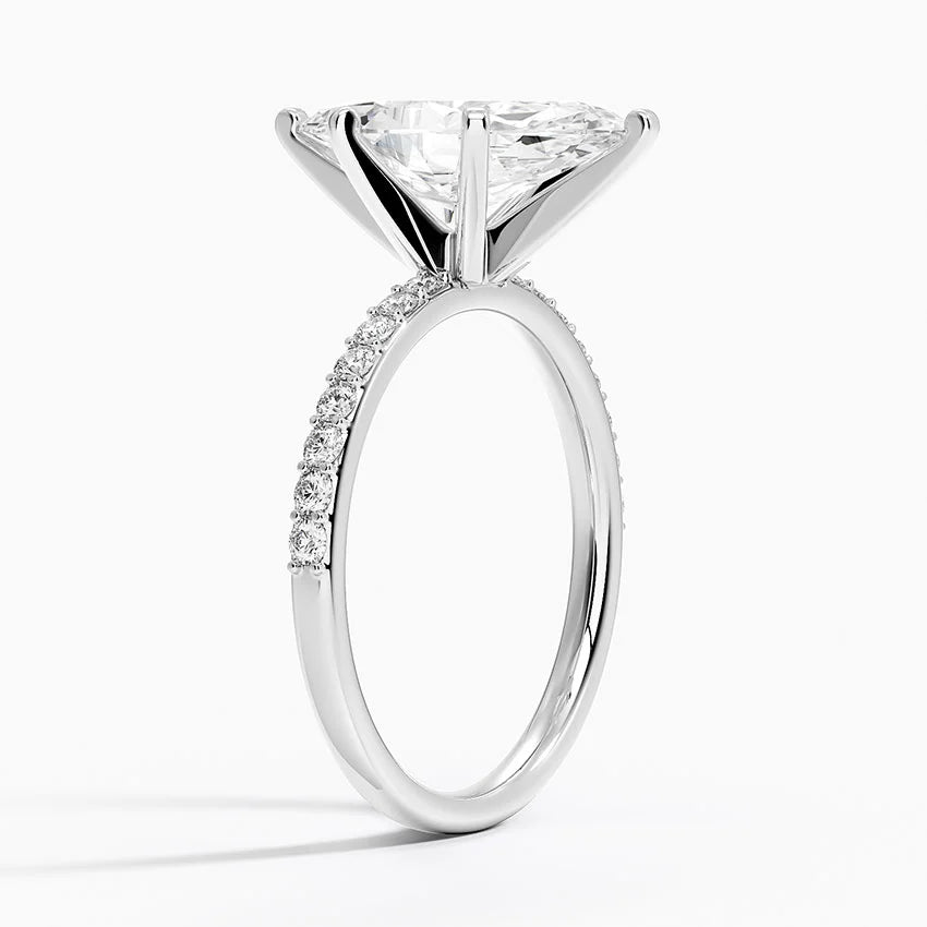 ecomposer-metal type-white-gold-18K,ecomposer-ring setting-pave