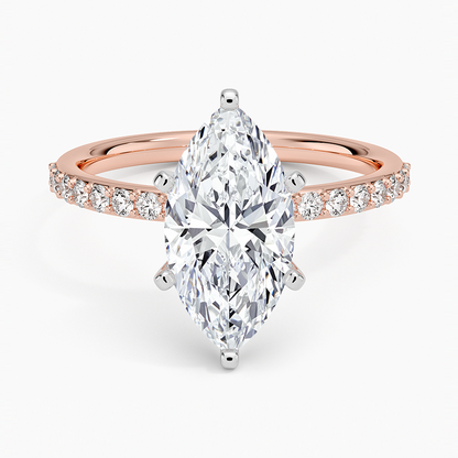 ecomposer-view with diamond shape-marquise,ecomposer-size-2-ct,ecomposer-metal type-rose-gold-18k