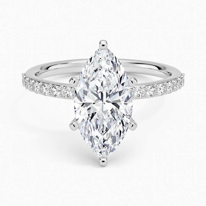 ecomposer-view with diamond shape-marquise,ecomposer-size-2-ct,ecomposer-metal type-white-gold-18k