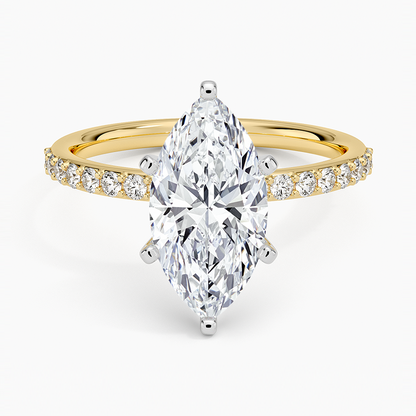 ecomposer-view with diamond shape-marquise,ecomposer-size-2-ct,ecomposer-metal type-yellow-gold-18k