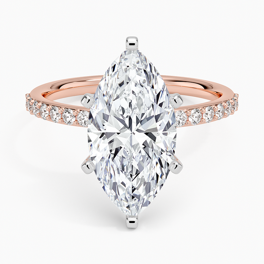 ecomposer-view with diamond shape-marquise,ecomposer-size-3-ct,ecomposer-metal type-rose-gold-18k