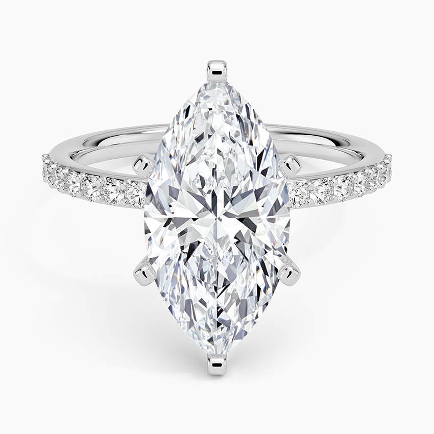 ecomposer-view with diamond shape-marquise,ecomposer-size-3-ct,ecomposer-metal type-white-gold-18k