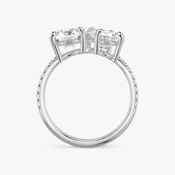 ecomposer-view with diamond shape-round-and-oval,ecomposer-metal type-white-gold-18k