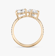 ecomposer-view with diamond shape-round-and-pear,ecomposer-metal type-rose-gold-18k