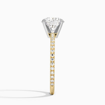 ecomposer-metal type-yellow-gold-18K,ecomposer-ring setting-pave